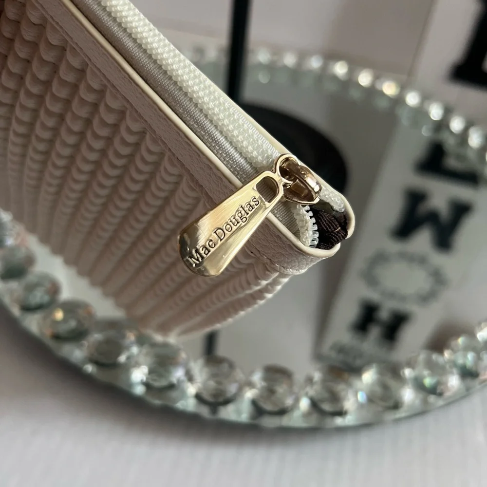 Cream Cosmetic Bag